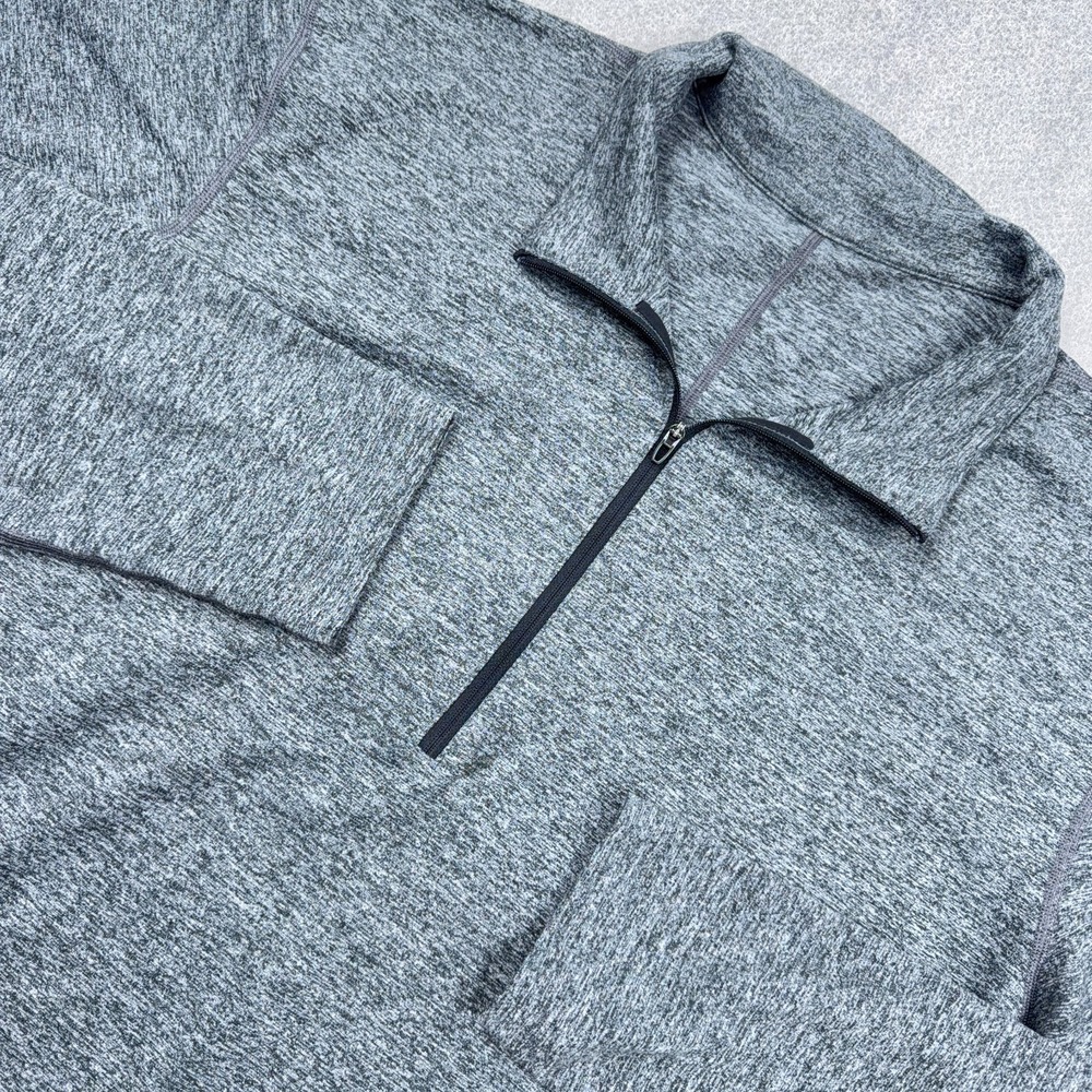 Lululemon Pullover Mens XL Gray 1/4 Zip Performance Business Casual Gym Run Top - Picture 2 of 11